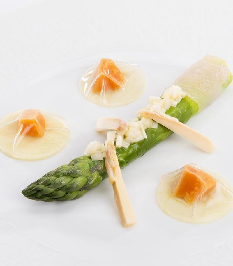 Halibut, Lobster Cavatelli, Apricot Salad Cook & Chef Institute